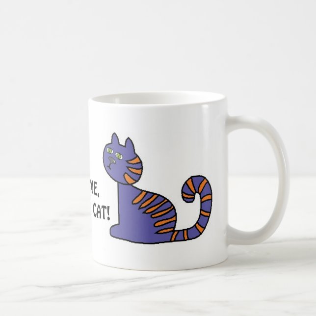 Taza De Café Funny Love Me Love My Cat (Derecha)