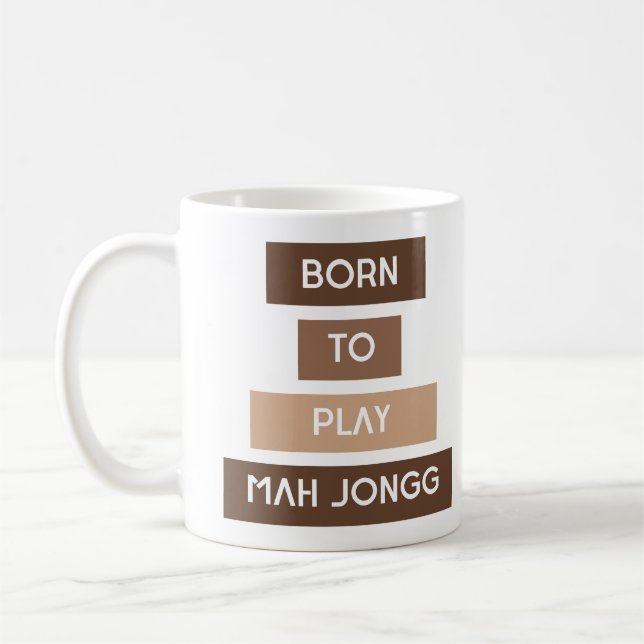 Taza De Café Funny Mah Jongg (Izquierda)