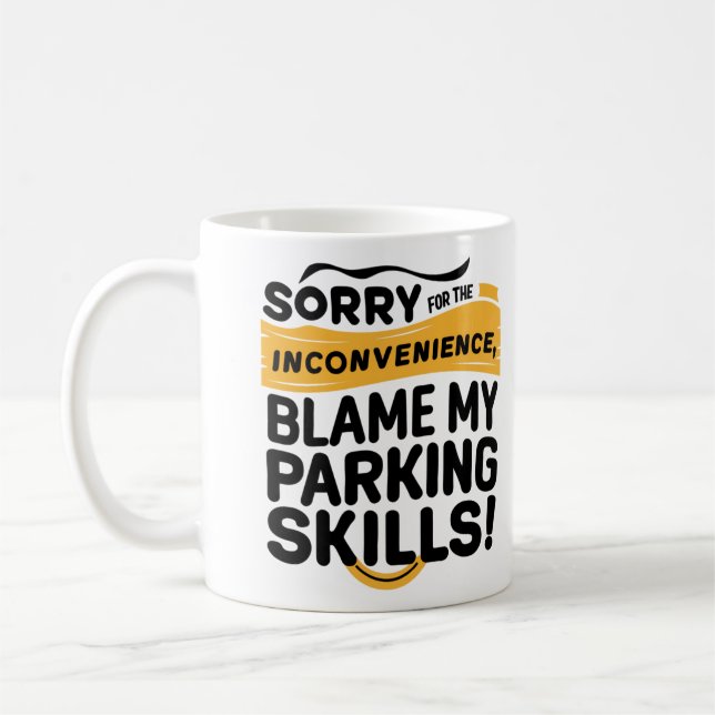 Taza De Café Funny Mal Estacionamiento (Izquierda)