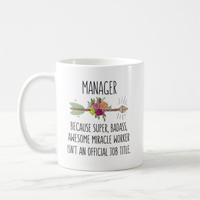 Taza De Café Funny Manager New Future Boss Gift Idea (Izquierda)