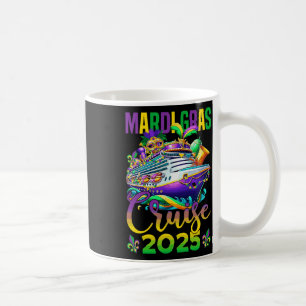 Taza De Café Funny Mardi Gras Cruise 2025 Mask Beads Fat Tuesda