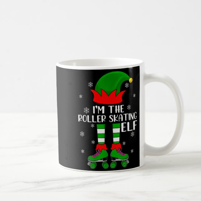 Taza De Café Funny Matching Group The Roller Skating Elf Christ (Derecha)