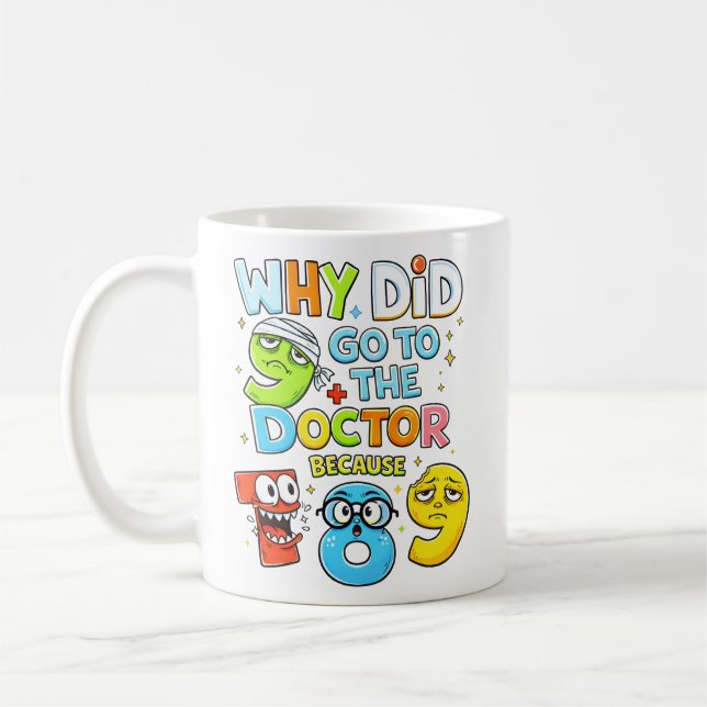 Taza De Café Funny Maths Numbers Doctor Joke Mug (Izquierda)