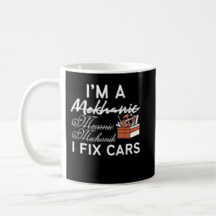 Taza De Café Funny Mechanic I Fixed Car