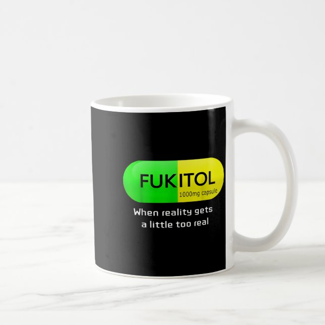 Taza De Café Funny Medication Gooditol Capsule Pharmacy Humor  (Derecha)