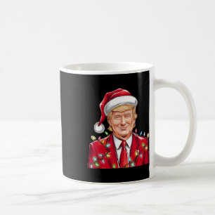 Taza De Café Funny Mega Santa Hat Navidades de Donald Trump