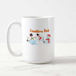Taza De Café Funny Melding Snowmen