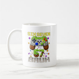 Taza De Café Funny Meme Six Seven 67 Bruh Video Game Gift for B