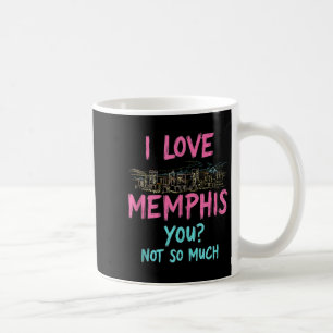 Taza De Café Funny Memphis Tennessee Night Skyline Vintage Tank