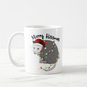 Taza De Café Funny Merry Hissmas Opossum