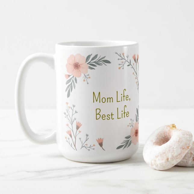 Taza De Café Funny Mom Cute Mother’s Day Gift (Con donut)