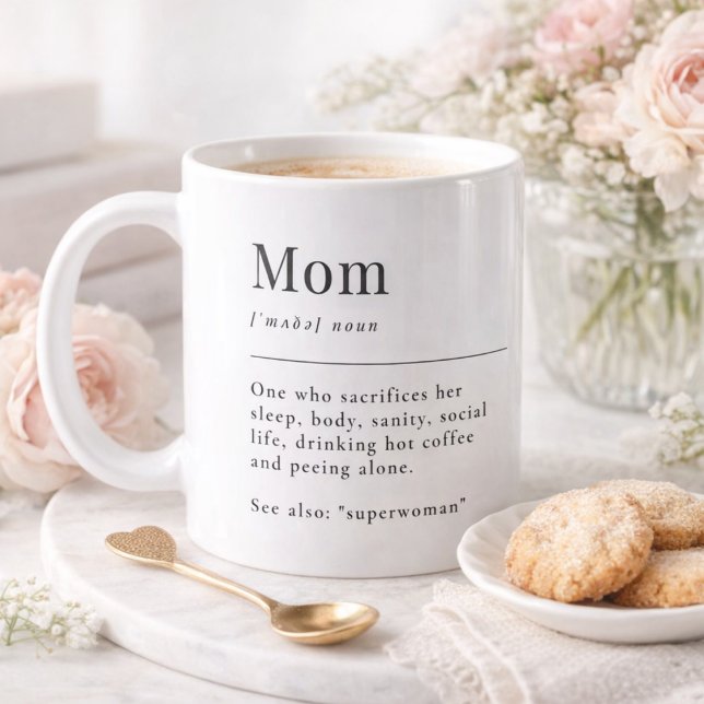 Taza De Café Funny Mom Definition Mug With Photo Grid (Subido por el creador)