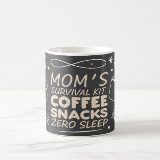 Taza De Café Funny Mom Survival Mug 2026, exhausted mom mug