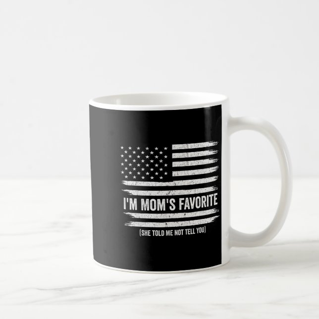 Taza De Café Funny Moms Favorite Child Son Daughter I'm Mom's F (Derecha)