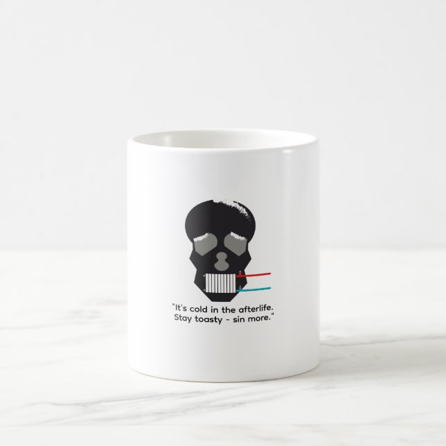 Taza De Café Funny mug about afterlife, humorous mugs (Centro)