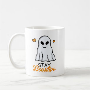 Taza De Café Funny Naranja y Black Cute Ghost Halloween