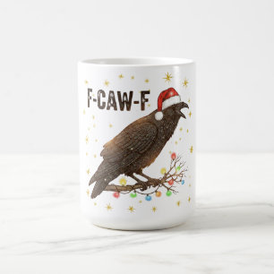 Taza De Café Funny Navidades Crow Raven F-CAW- F