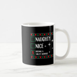 Taza De Café Funny Navidades de moda Xmas Naughty Nice Ser A S