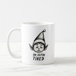 Taza De Café Funny Navidades del ELF mañana Stocking Stuffer