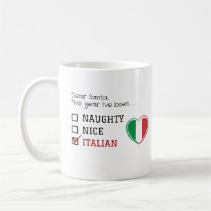 Taza De Café Funny Navidades traviesos italianos
