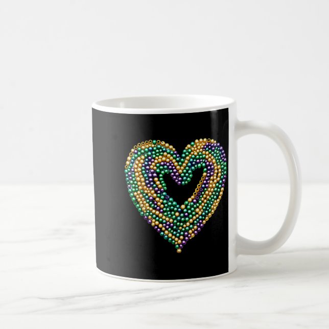 Taza De Café Funny New Orleans Beads Heart We Stand Nola Strong (Derecha)