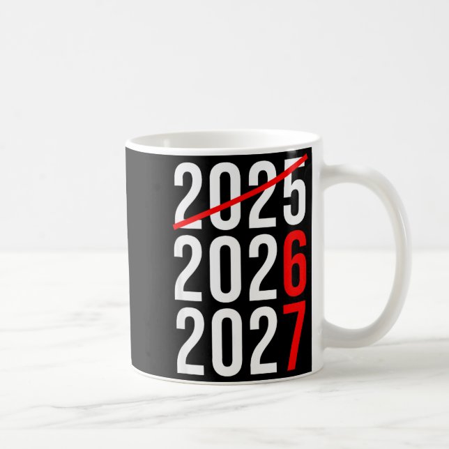 Taza De Café Funny New Year 67 Meme Hello 2026 Goodbye 2025 Wai (Derecha)