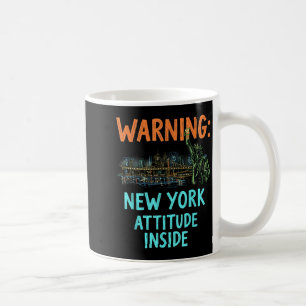 Taza De Café Funny New York Night Skyline Vintage