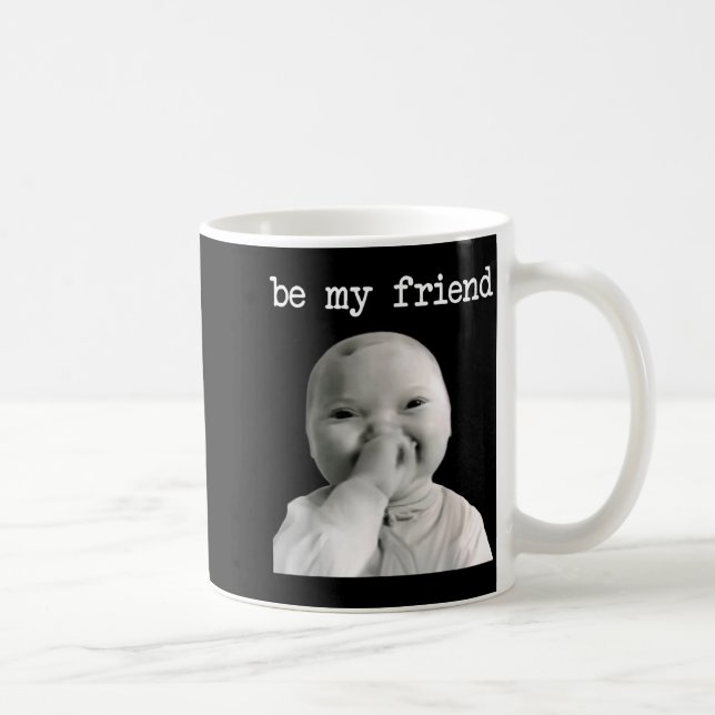 Taza De Café Funny Niche Baby Gen Z Meme Ai Viral Giggling Ai L (Derecha)