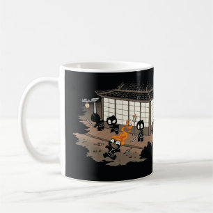 Taza De Café Funny Ninja Fire Fail Personalizado