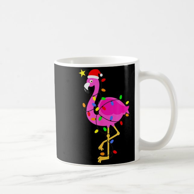 Taza De Café Funny Nk Flamingo In Santa Hat Christmas In July M (Derecha)