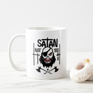 Taza De Café Funny No Hoy Satan - Detenido