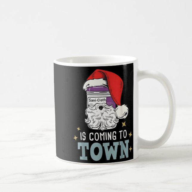 Taza De Café Funny Nurse Christmas Rn Tech Medical Istant Holid (Derecha)