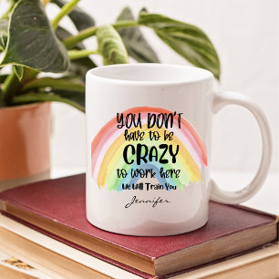 Taza De Café Funny Office Crazy Workplace Personalizado