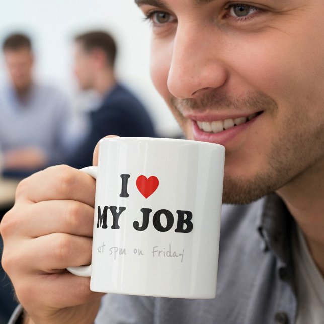 Taza De Café Funny Office Mug - Amo Mi Trabajo (Subido por el creador)