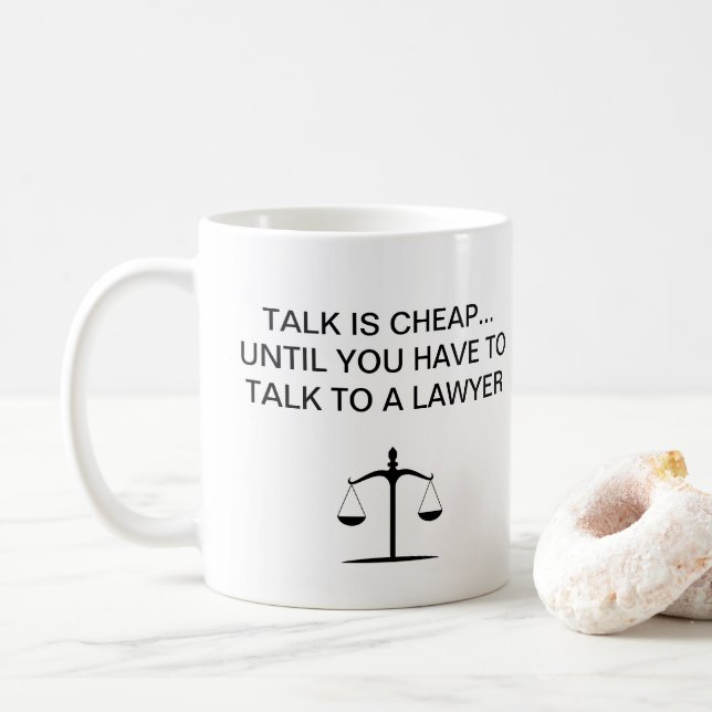 Taza De Café Funny Oficina de Procuradores Café Mugs Para Un Ab (Con donut)