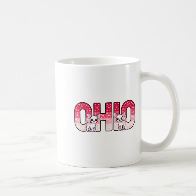 Taza De Café Funny Ohio Deer Midwestern Party O-h-i-o In Valent (Derecha)