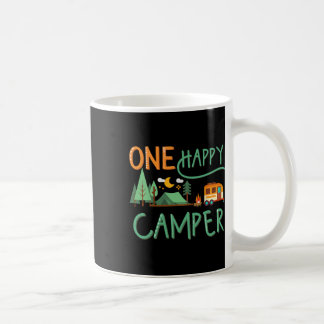 Taza De Café Funny One Happy Camper Summer Vacation Mating Fa