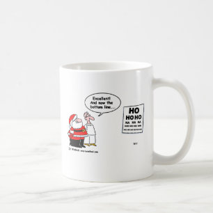 Taza De Café Funny Optometrista y Santa Navidades Cuidados Pers