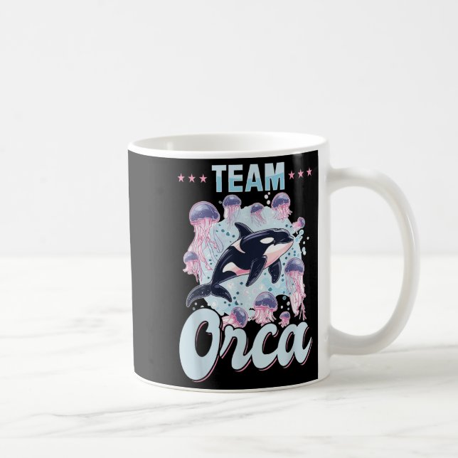 Taza De Café Funny Orca Animal Team Orca (Derecha)