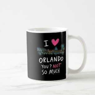 Taza De Café Funny Orlando Florida Night Skyline Vintage Premiu