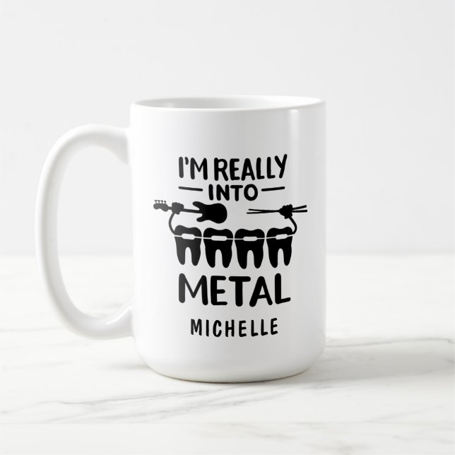 Taza De Café Funny Ortodontista Personalizado Nombre Profesiona (Izquierda)