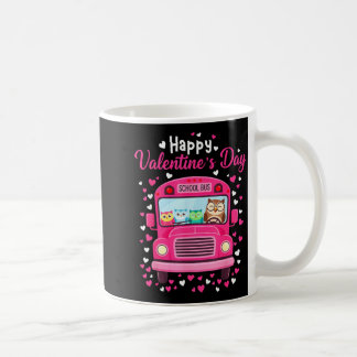 Taza De Café Funny owls school bus driver happy valentines day