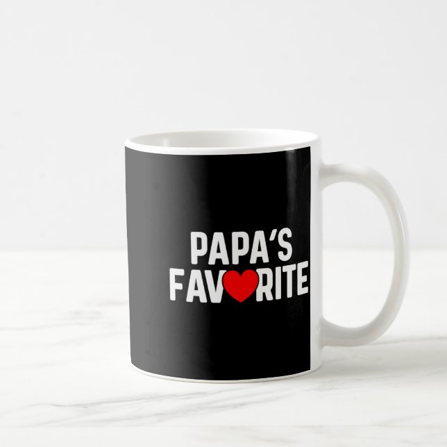 Taza De Café Funny Papas Favorite Son Daughter I'm Papa's Favor (Derecha)