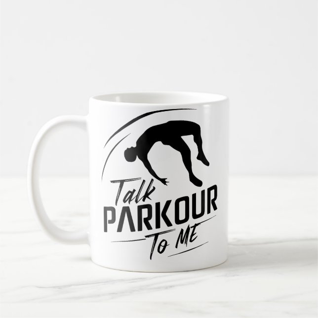 Taza De Café Funny Parkour Obstacle Course Design For Parkour L (Izquierda)