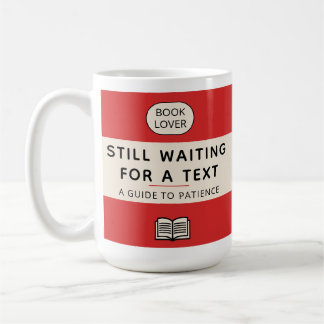 Taza De Café Funny Patience Title Retro Paperback Cover Red