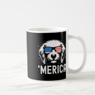 Taza De Café Funny Patriotic Golden Retriever Merica Happy 4th