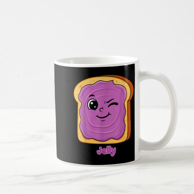 Taza De Café Funny Peanut Butter-jelly Friends Cute Food Matchi (Derecha)