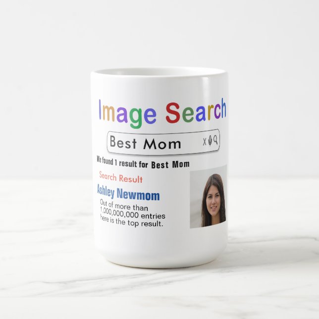 Taza De Café Funny Personalizado Best Mom Search Gift Mug (Centro)