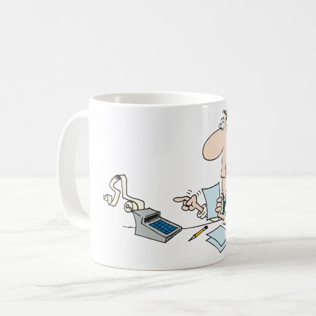 Taza De Café Funny Personalizado Contador Oficina Humor (Anverso izquierdo)