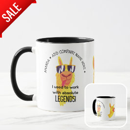 TAZA DE CAFÉ FUNNY PERSONALIZADO COWORKER DEJANDO JUSTO LA JUBI
